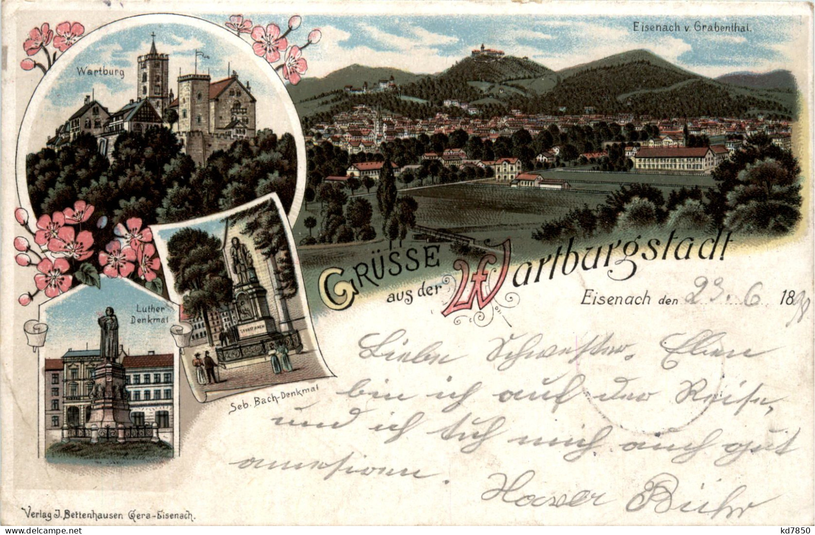 Gruss Aus Eisenach - Litho - Eisenach