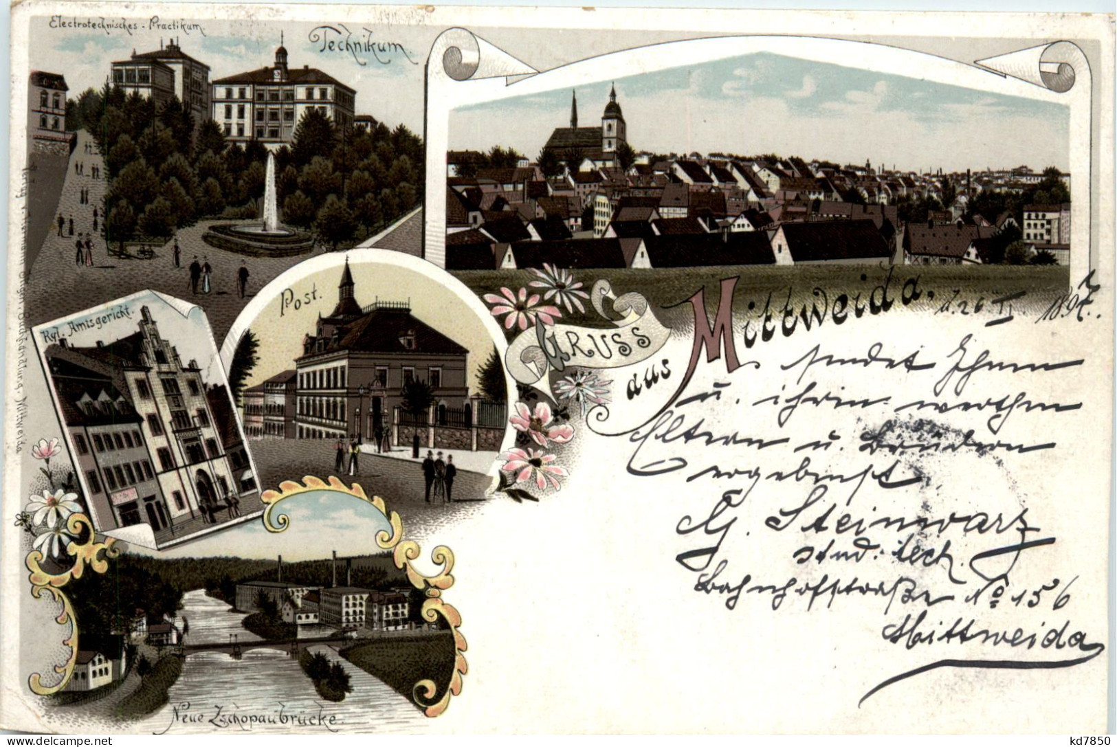 Gruss Aus Mittweida - Litho - Mittweida