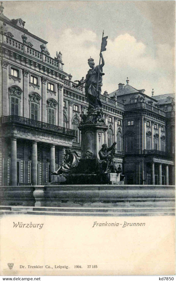 Würzburg, Frankonia-Brunnen - Wuerzburg