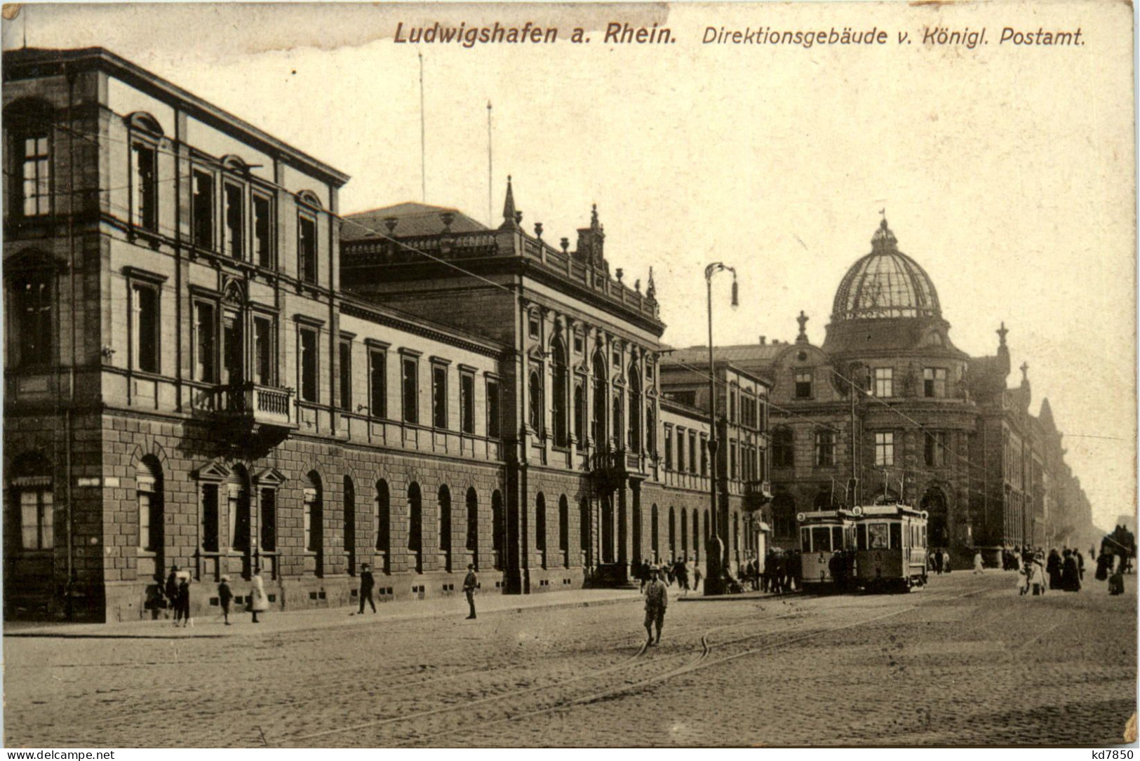 Ludwigshafen - Direktionsgebäude Postamt - Ludwigshafen