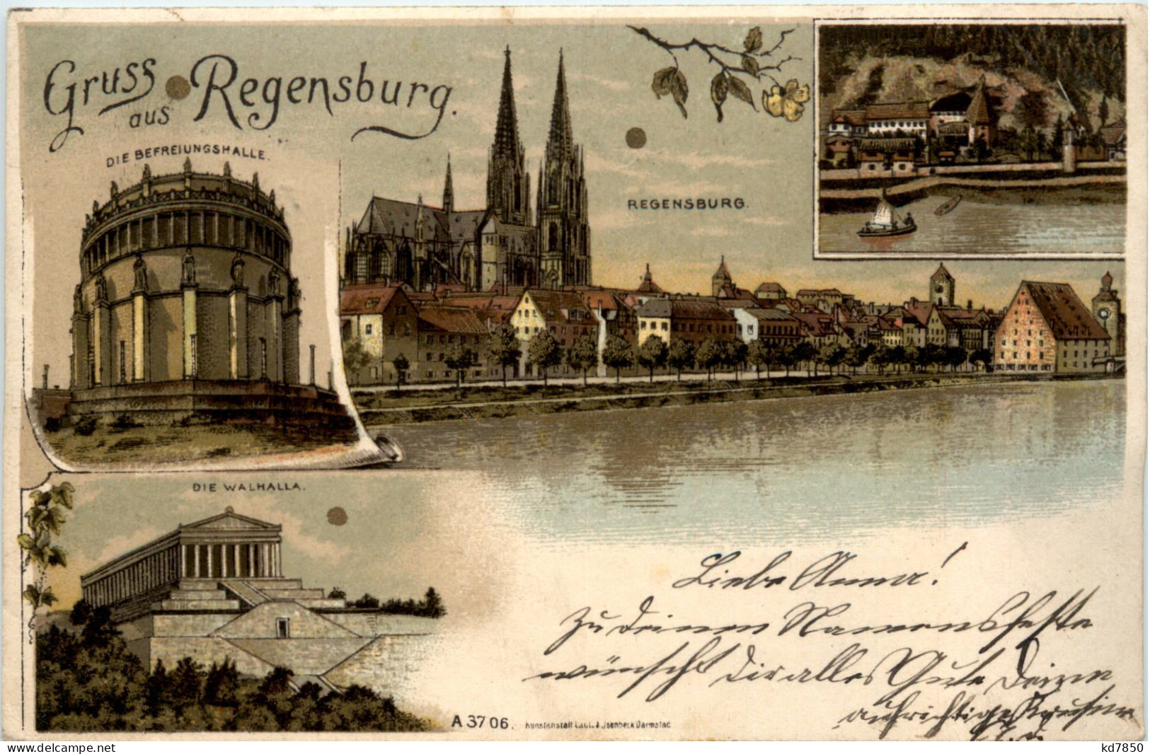 Gruss Aus Regensburg - Litho - Regensburg