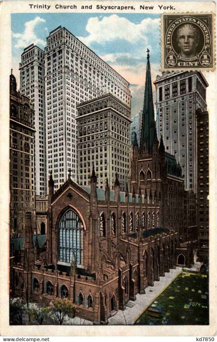 New York City - Trinity Church And Skyscrapers - Other & Unclassified