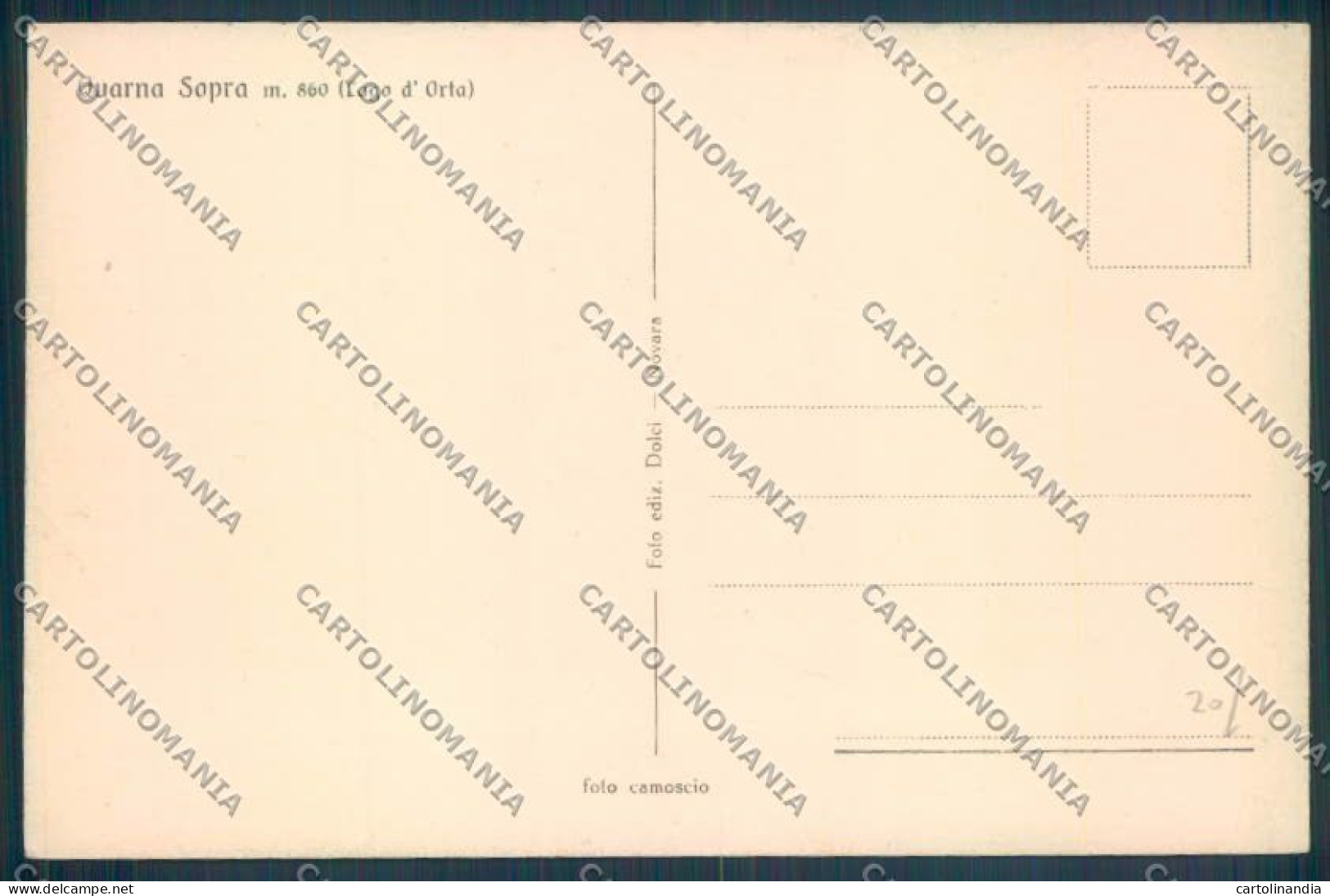 Verbania Quarna Sopra Cartolina ZQ8868 - Verbania