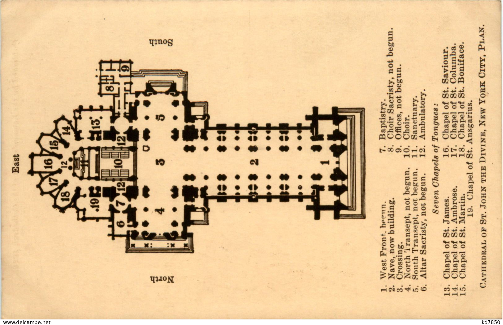 New York - Cathedral Of St. John - Autres & Non Classés