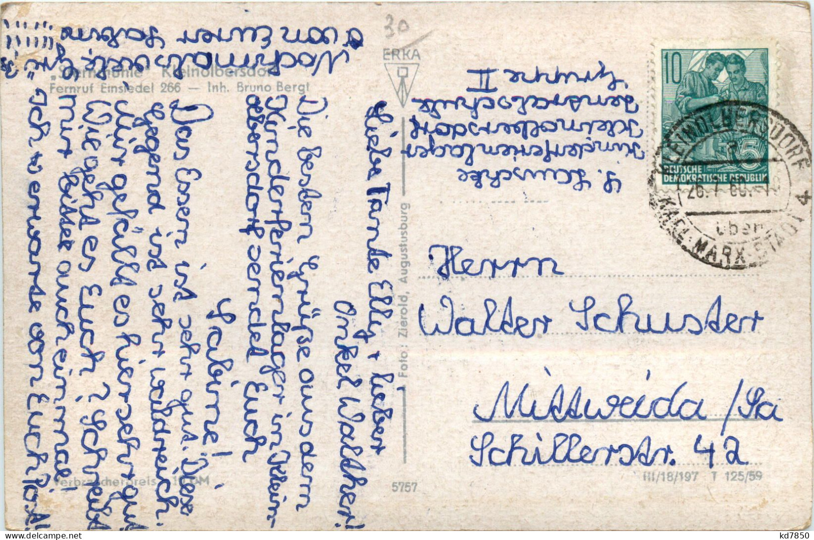 Kleinolbersdorf - Chemnitz - Chemnitz (Karl-Marx-Stadt 1953-1990)