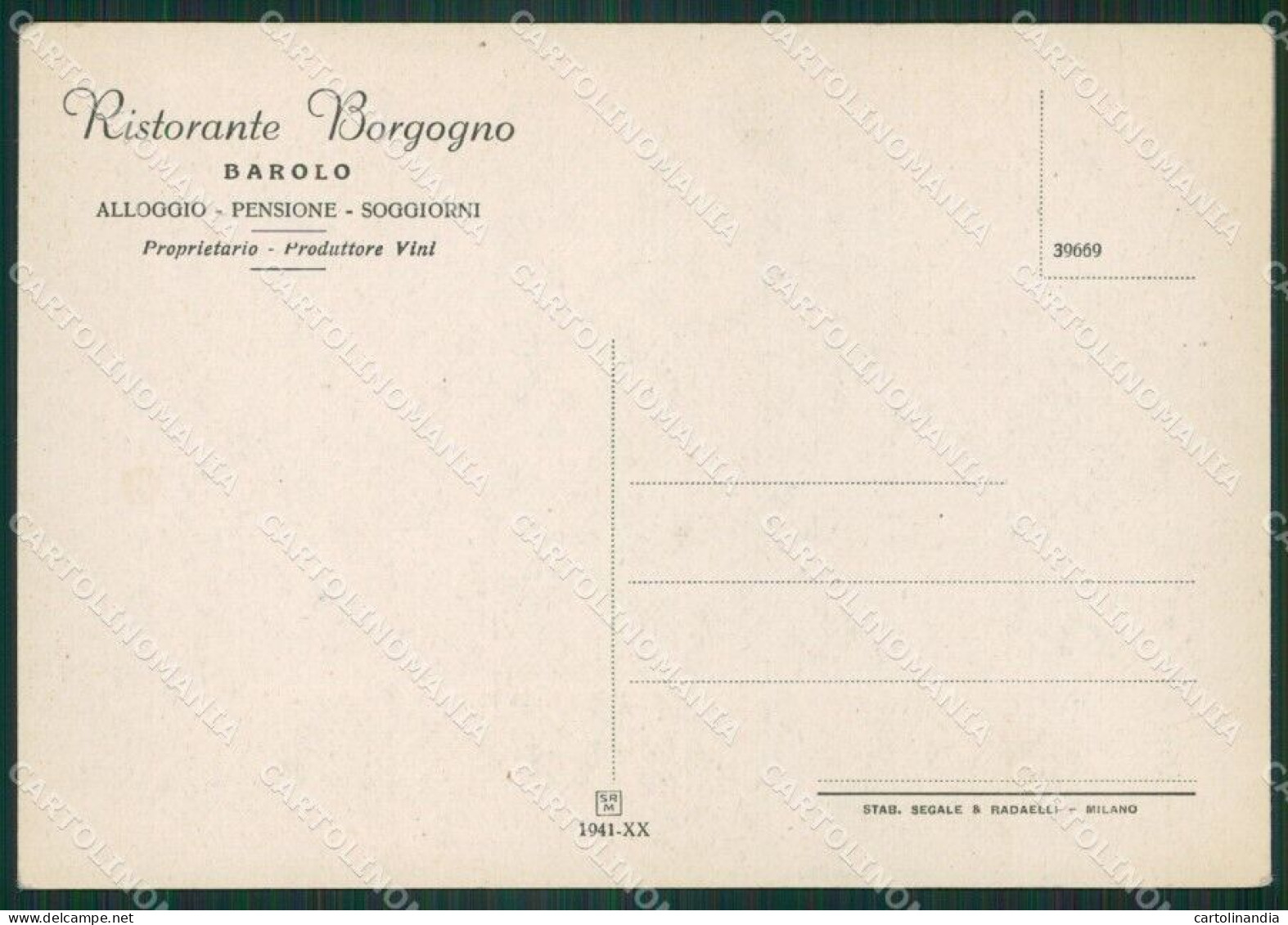 Cuneo Barolo FG Cartolina ZK3934 - Cuneo