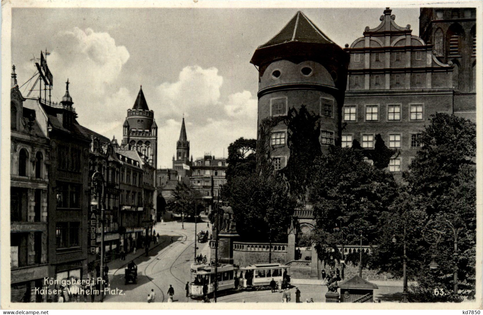 Königsberg - Kaiser Wilhelm Platz - Ostpreussen