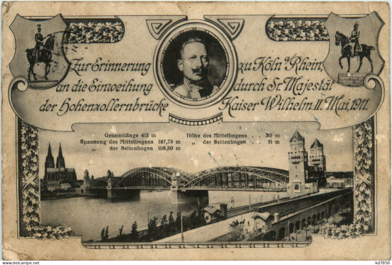 Köln - Einweihung Der Hohenzollernbrücke 1911 - Koeln