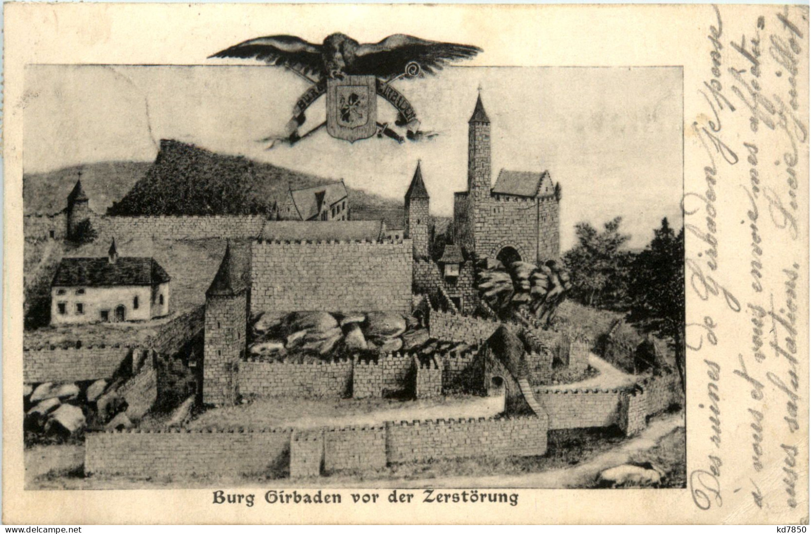 Burg Girbaden Vor Der Zerstörung - Other & Unclassified