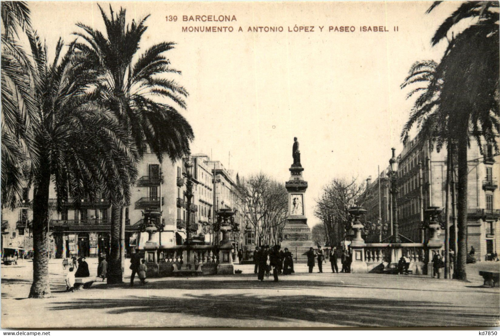 Barcelona - Monumento A Antonio Lopez - Barcelona