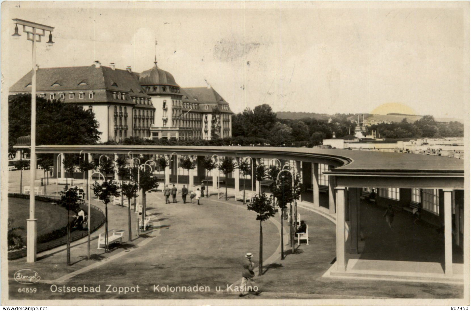 Ostseebad Zoppot - Kolonnaden Und Kasino - Danzig - Danzig