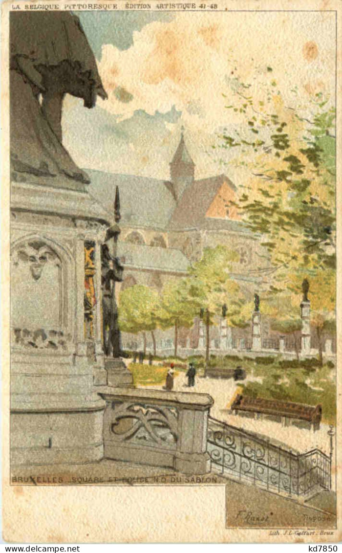 Bruxelles - Square Et Eglise Du Sablon - Altri & Non Classificati