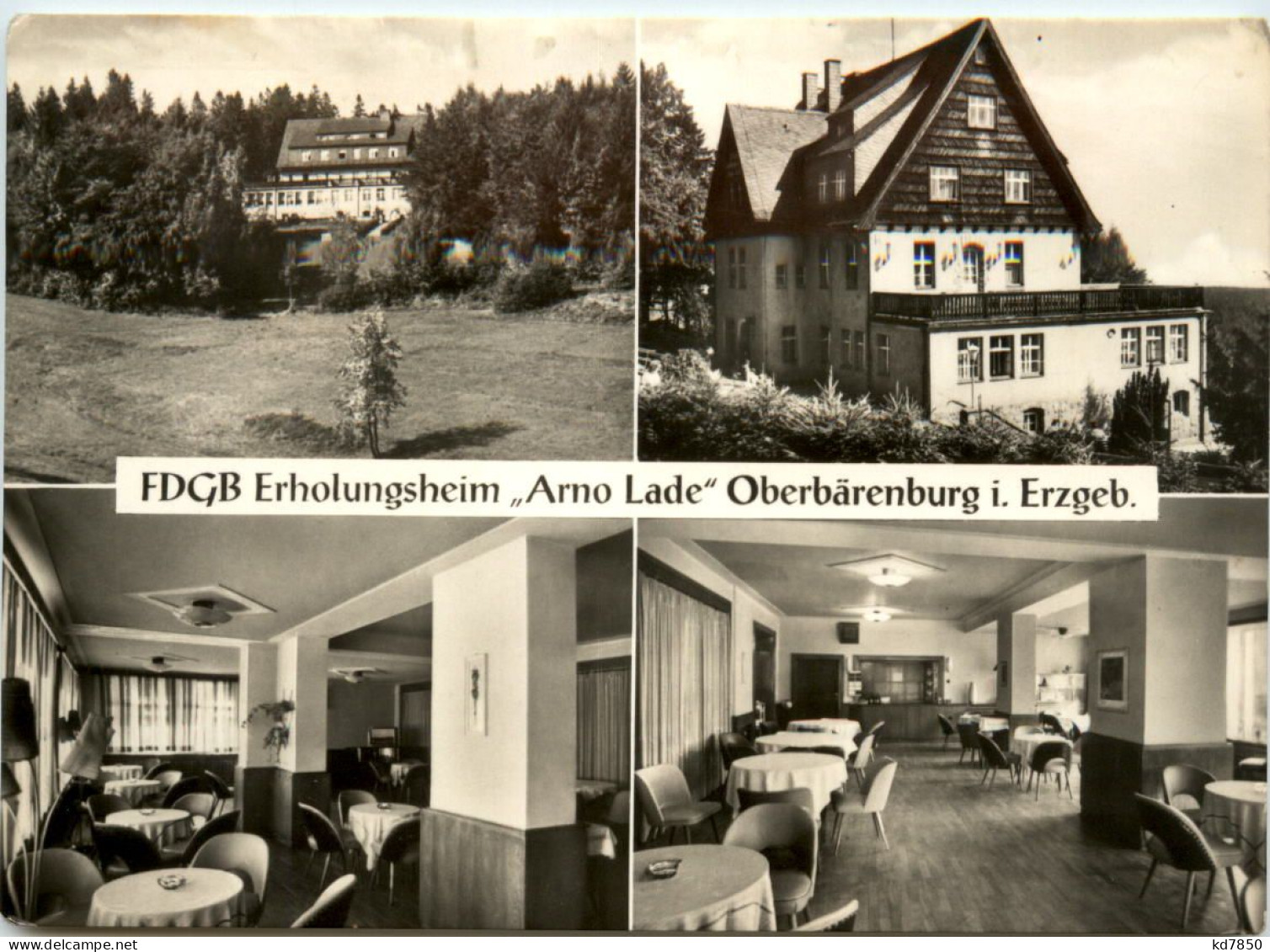 Oberbärenburg I.Erzgeb. FDGB Erholungsheim Arno Lade - Altenberg