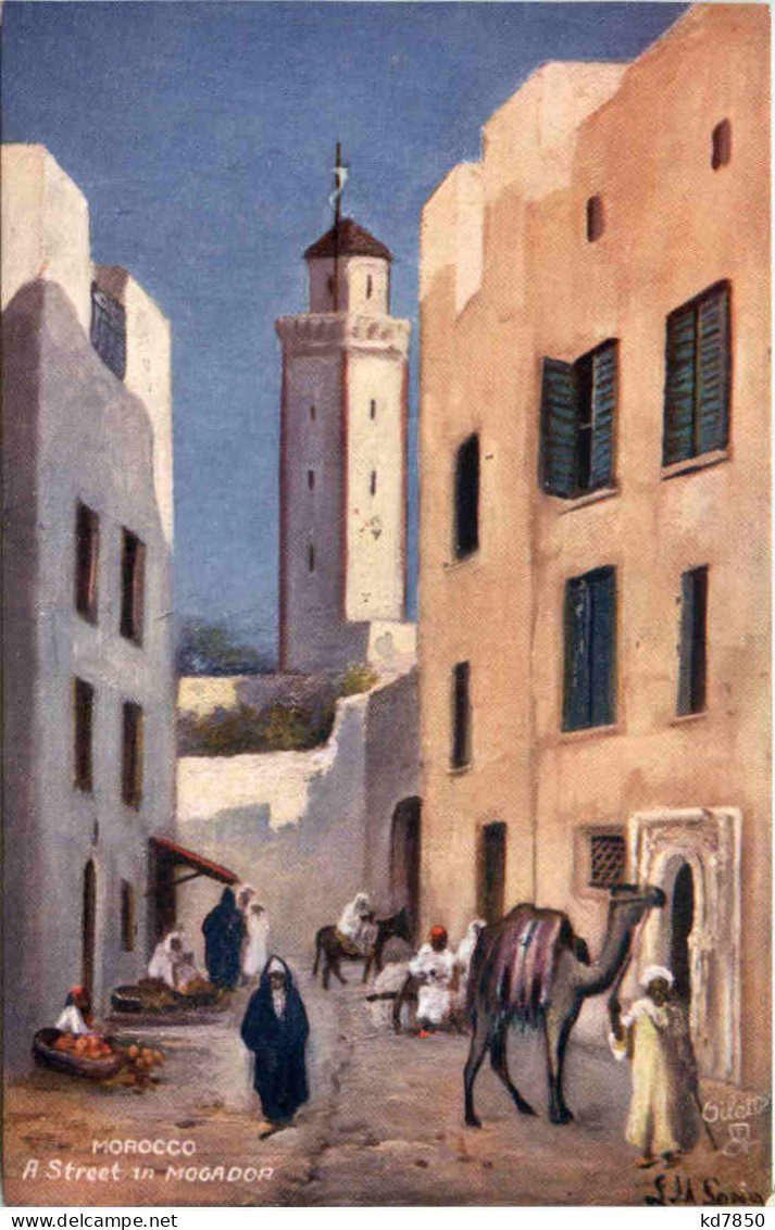 Morocco - A Street In Mogador - Tucks - Autres & Non Classés