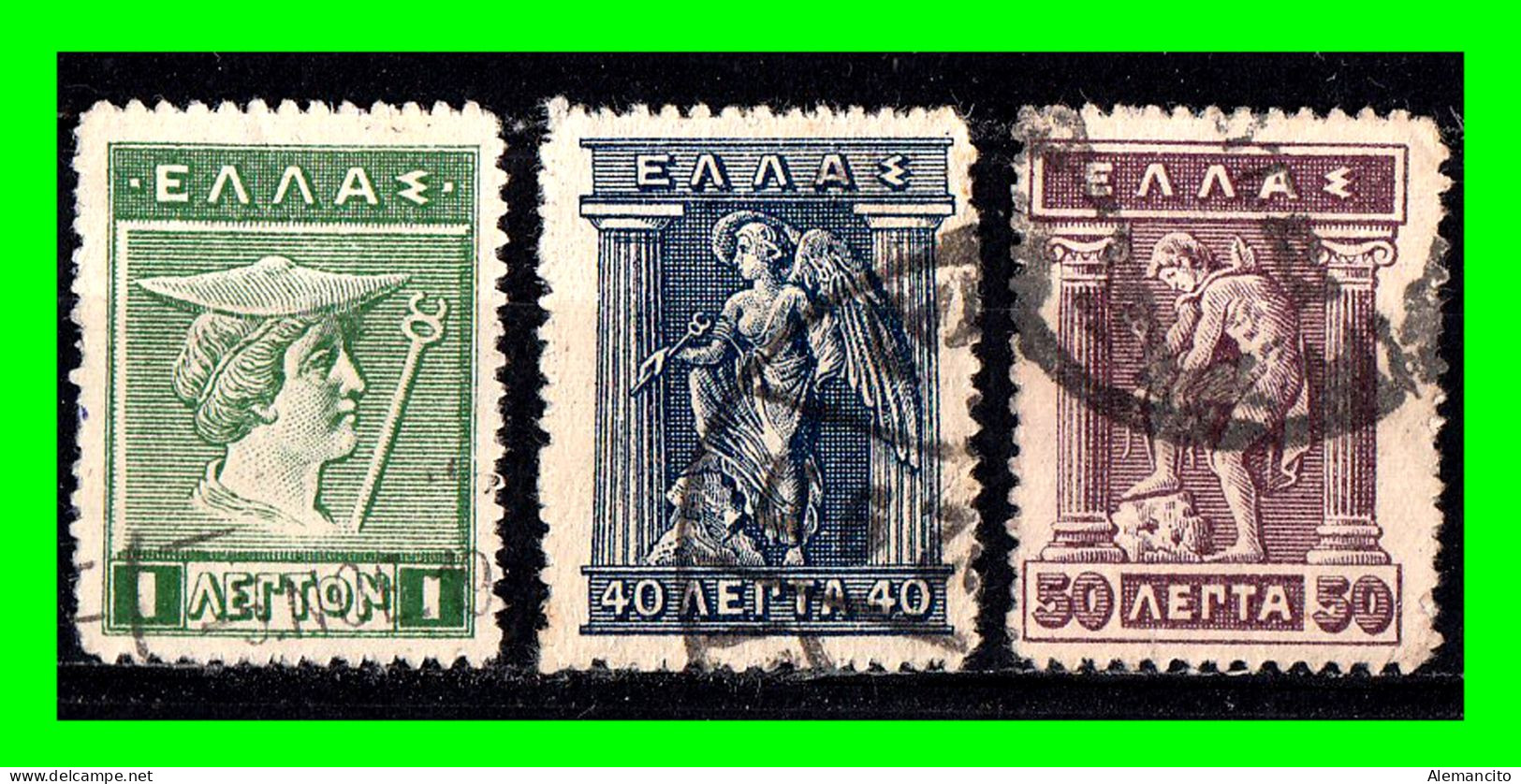 GRECIA - ( EUROPA )  SELLOS DE DIFERENTES AÑOS Y VALORES - Collections