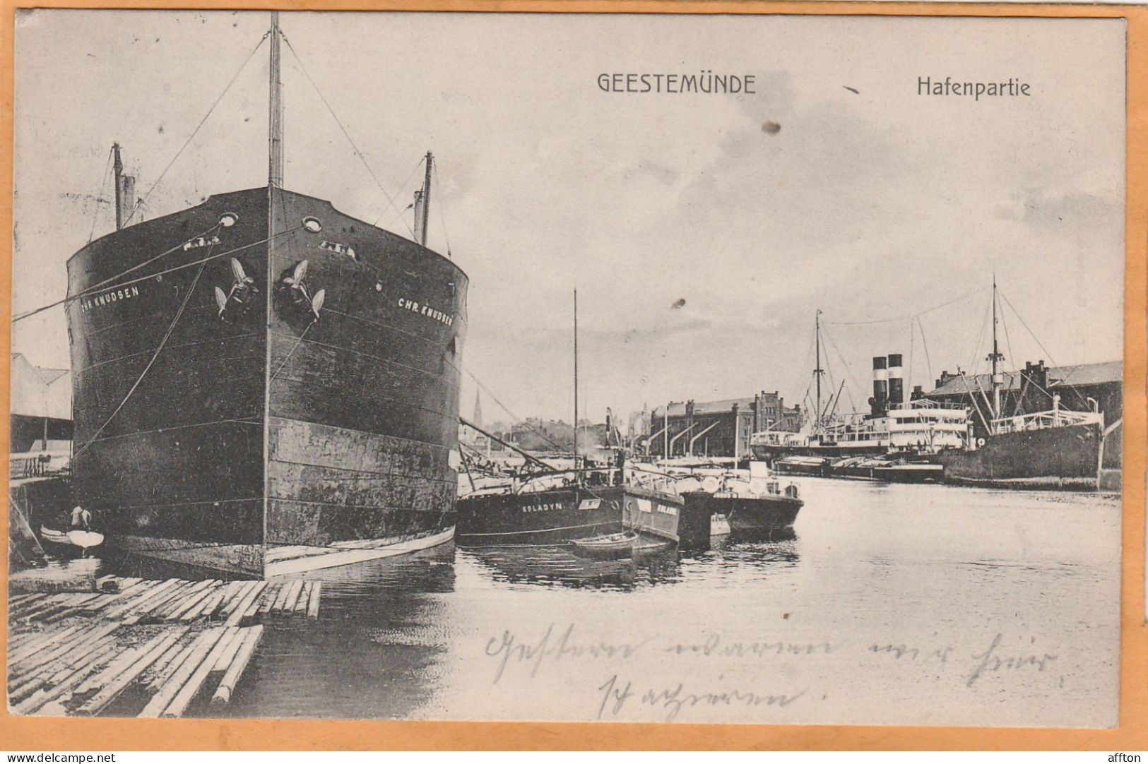 Geestemunde Germany 1909 Postcard - Bremerhaven