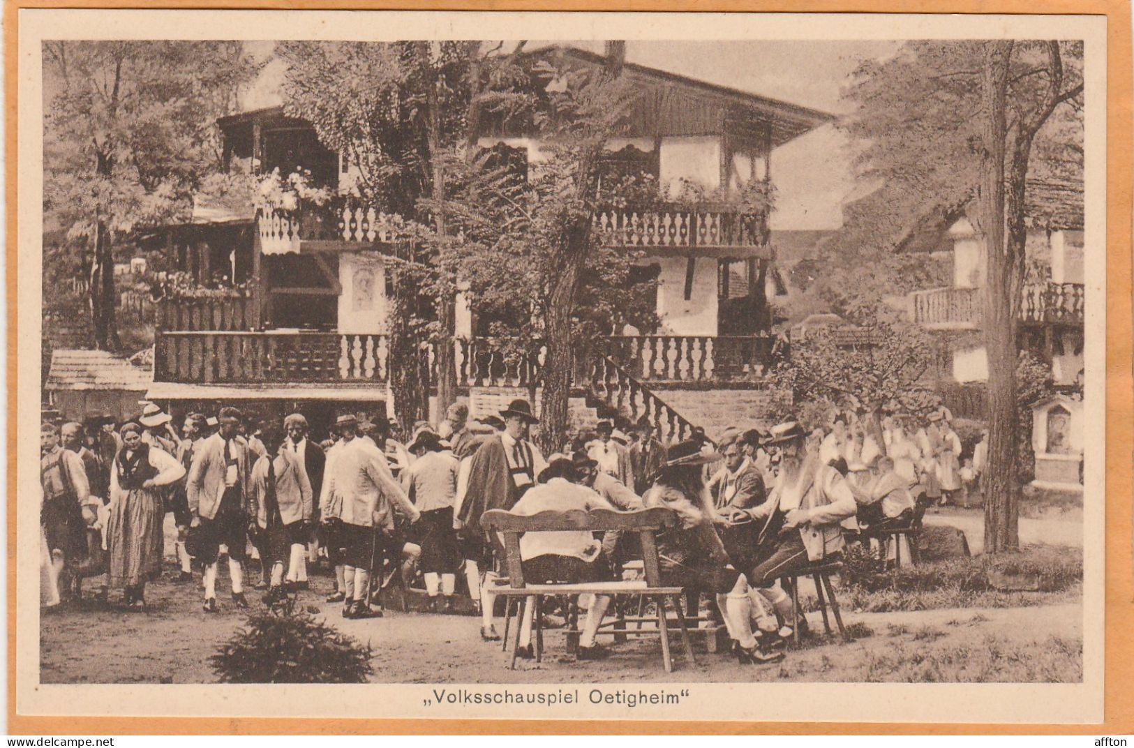Oetigheim Germany 1920 Postcard - Rastatt