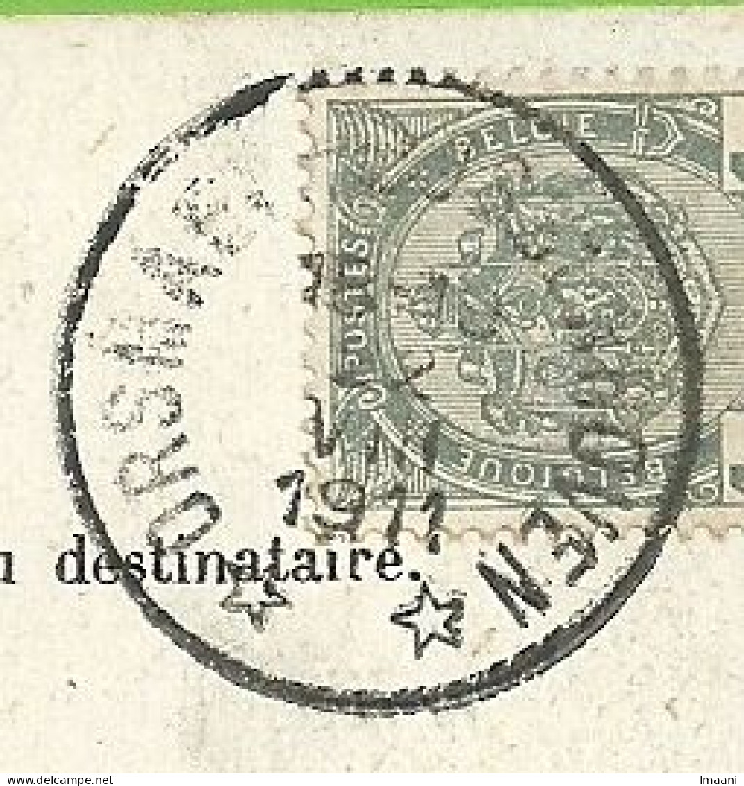 81 Op Kaart Met Sterstempel (Relais) * ORSMAEL-GUSSENHOVEN *  (28mm)   (3612) - 1893-1907 Armarios