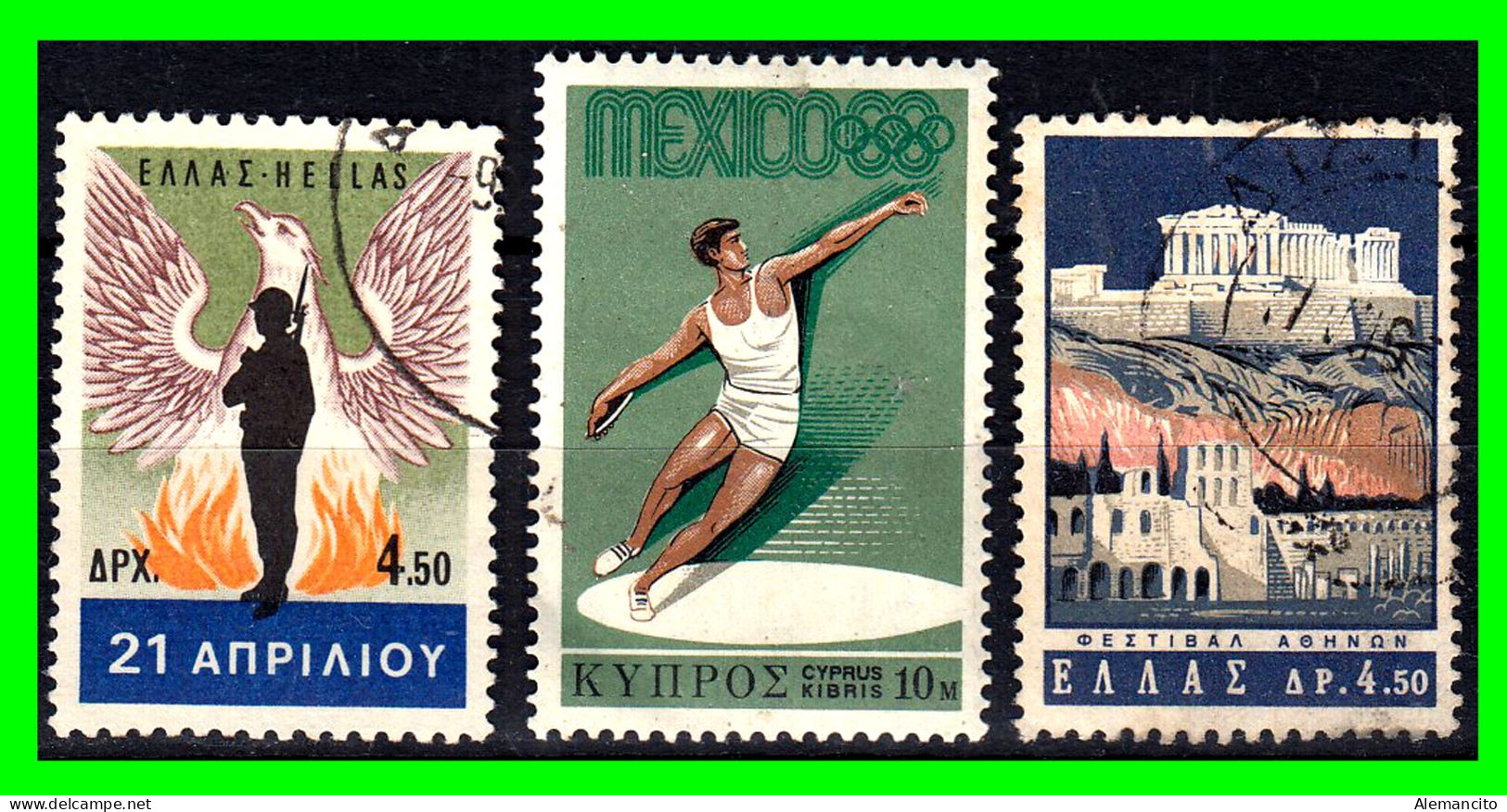 GRECIA - ( EUROPA )  SELLOS DE DIFERENTES AÑOS Y VALORES - Collections