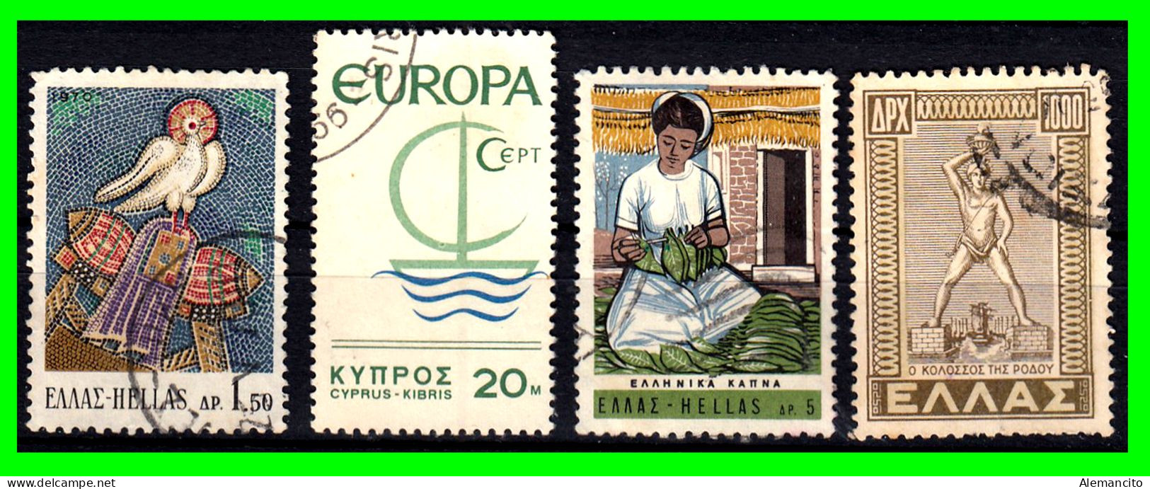 GRECIA - ( EUROPA )  SELLOS DE DIFERENTES AÑOS Y VALORES - Collections