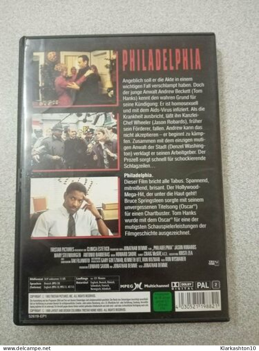 Dvd - Philadelphia (Tom Hanks) - Sonstige & Ohne Zuordnung