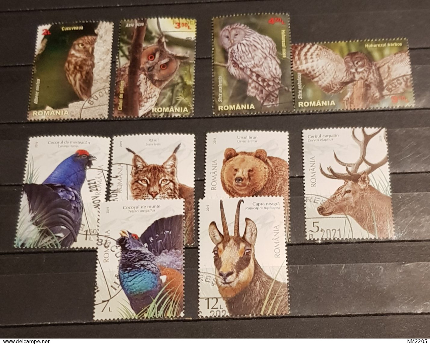 ROMANIA BIRDS-OWLS -WILD ANIMALS-BEARS 2 SETS CTO-USED - Used Stamps