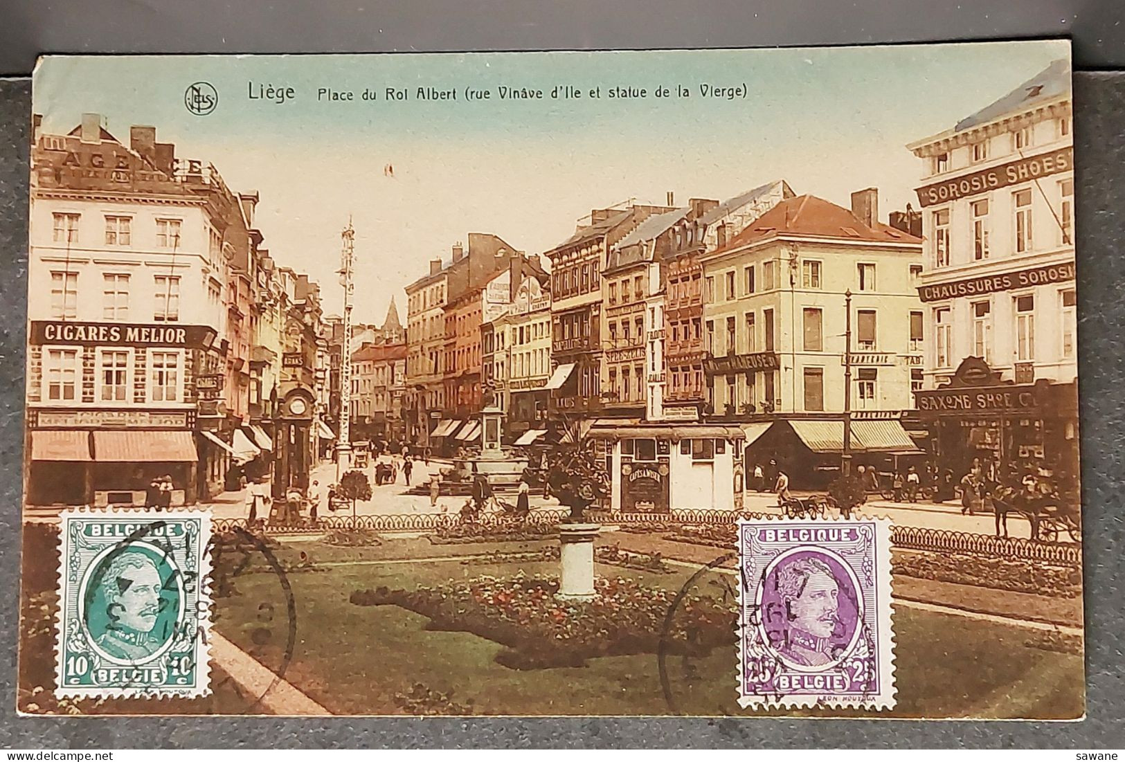 BELGIQUE , LIEGE , PLACE DU ROI ALBERT , CIGARES MELIOR , LOT 186 - Lüttich