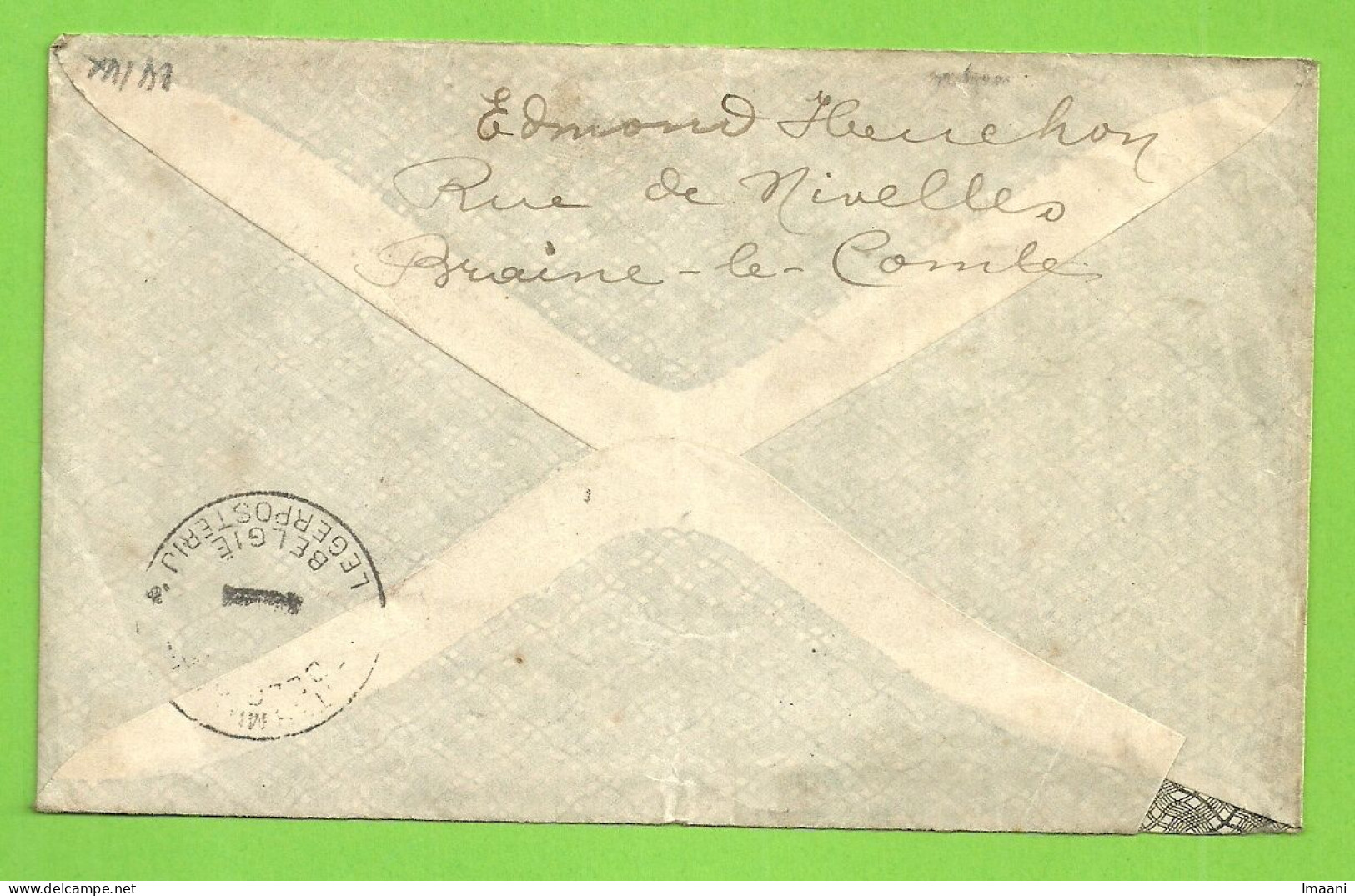 Brief Verzonden "Braine-le-comte" Stempel ARMY POST OFFICE Op 22/10/15 Naar "1°Div D'armee Belge"   (3643) - Esercito Belga