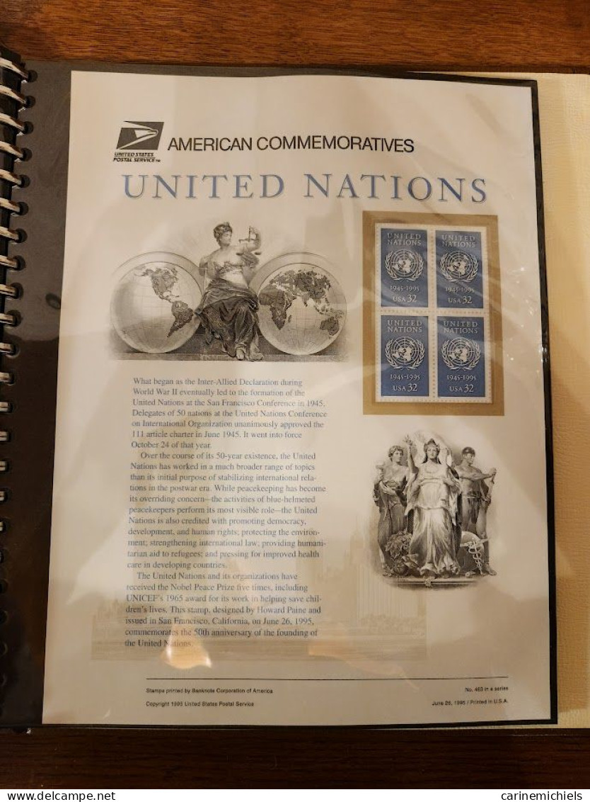 USA Commemorative Panels collection in four albums