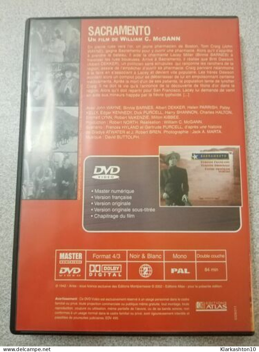 DVD - Sacramento (John Wayne) - Otros & Sin Clasificación