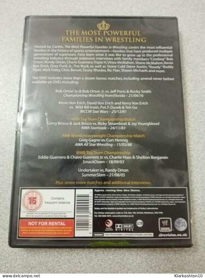 DVD - The Most Powerful Families In Wrestling - Autres & Non Classés