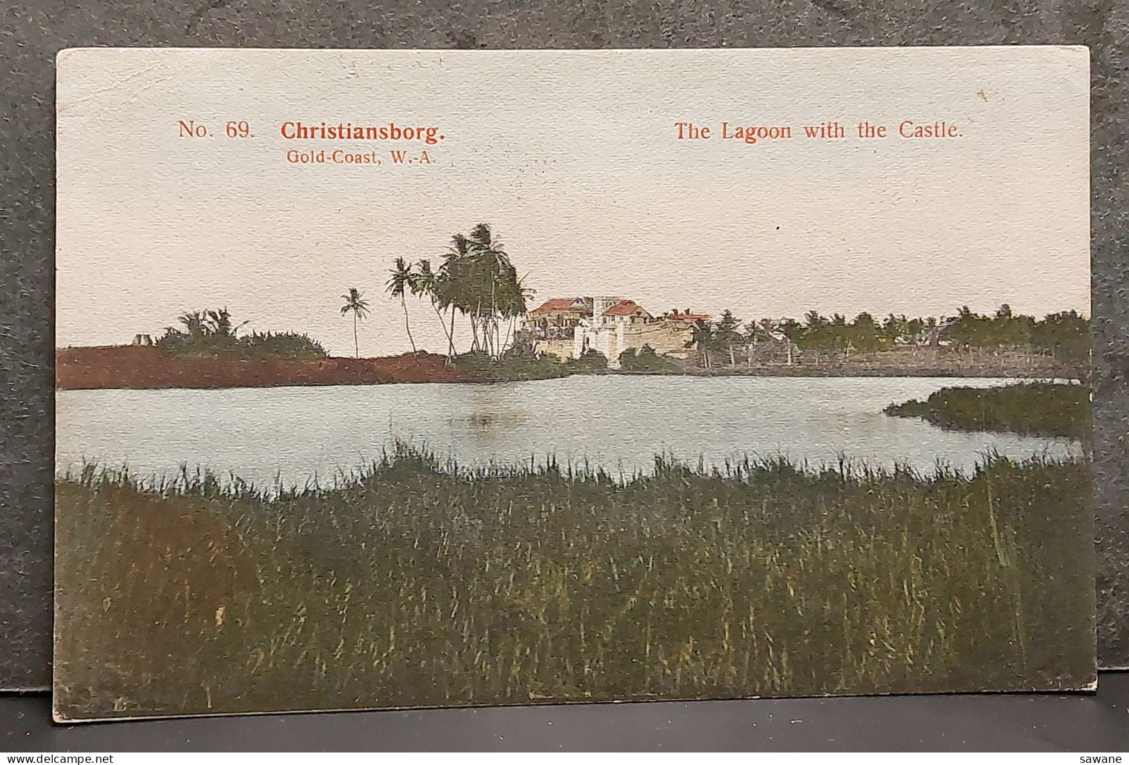 GOLD COAST , CHRISTIANSBORG , THE LAGOON WITH THE CASTLE , LOT 186 - Ghana - Gold Coast