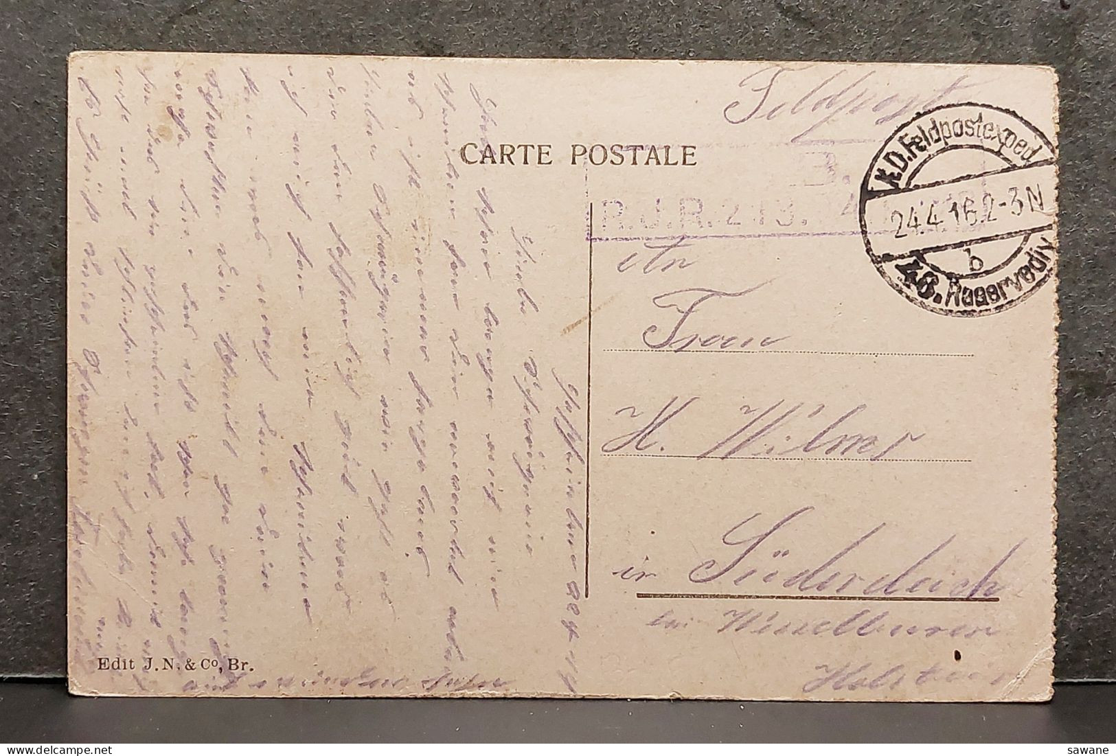 BELGIQUE , WERVIK , KOESTRAAT , FELDPOST , LOT 186 - Wervik