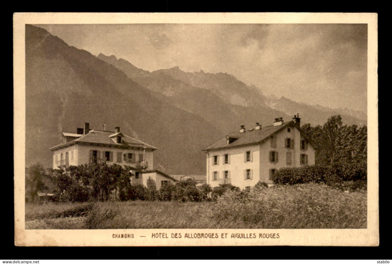 74 - CHAMONIX-MONT-BLANC - HOTEL DES ALLOBROGES ET AIGUILLES ROUGES - Chamonix-Mont-Blanc