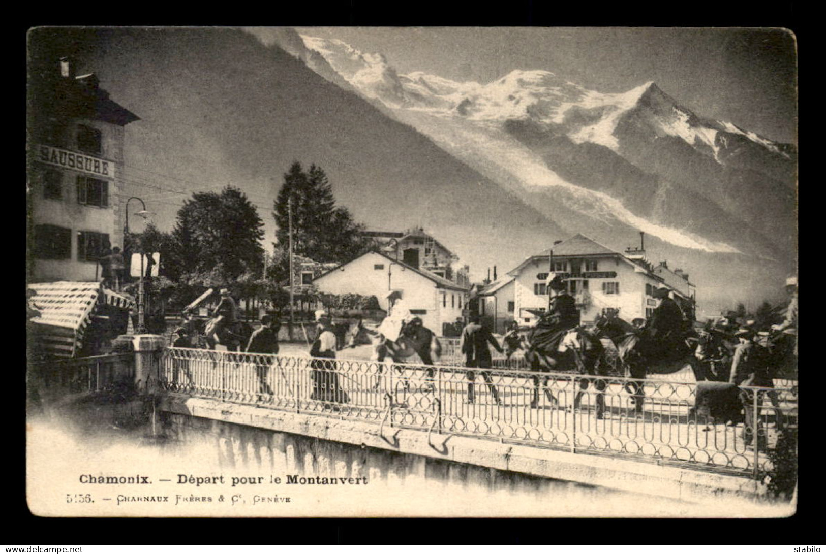 74 - CHAMONIX-MONT-BLANC - DEPART POUR LE MONTANVERT - Chamonix-Mont-Blanc