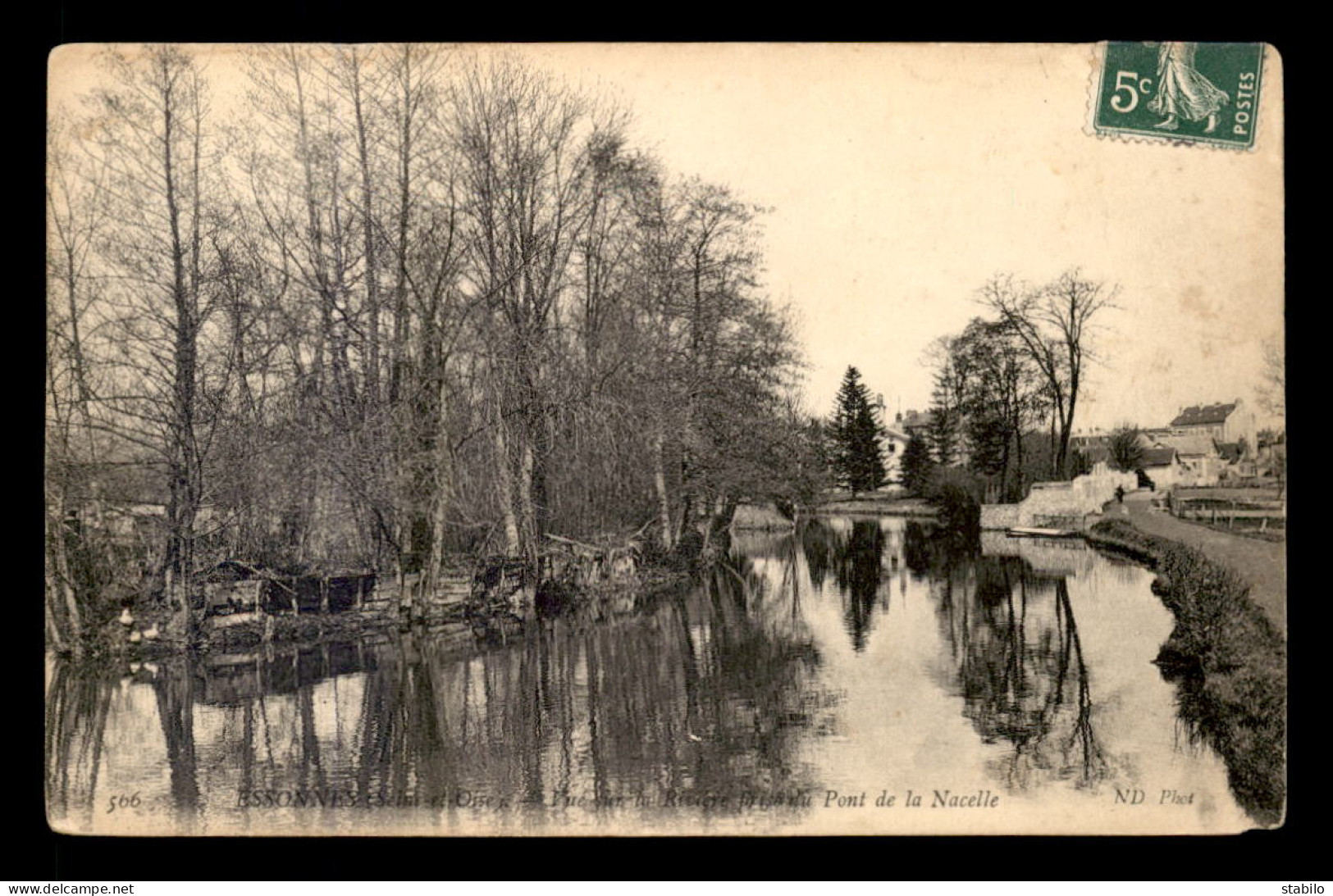 91 - ESSONNES - VUE SUR LA RIVIERE PRISE DU PONT DE LA NACELLE - Essonnes