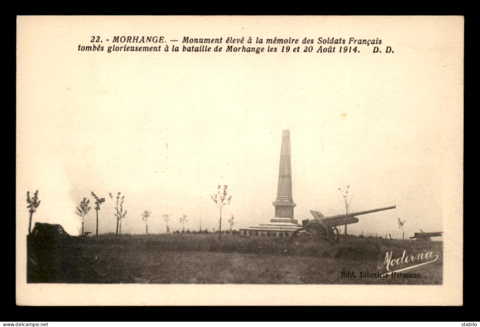 57 - MORHANGE - MONUMENT A LA MEMOIRE DES SOLDATS FRANCIAS TOMBES A LA BATAILLE DES 19 ET 20 AOUT 1914 - Morhange