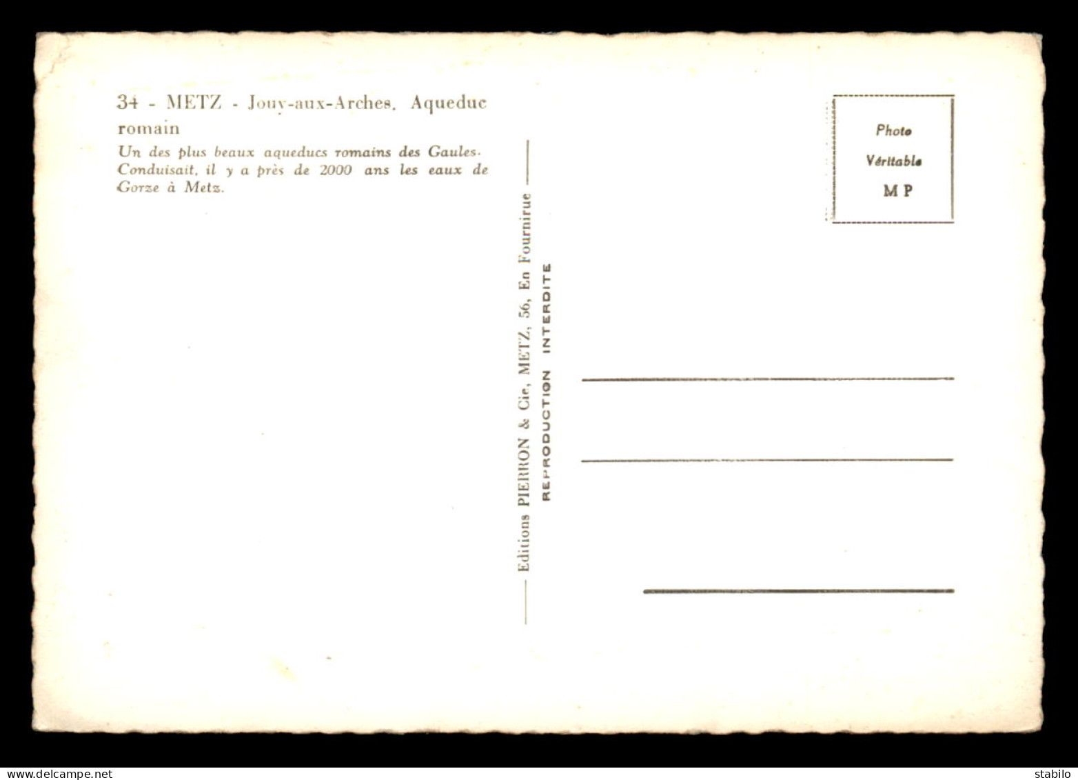 57 - JOUY-AUX-ARCHES - AQUEDUC ROMAIN - Altri & Non Classificati