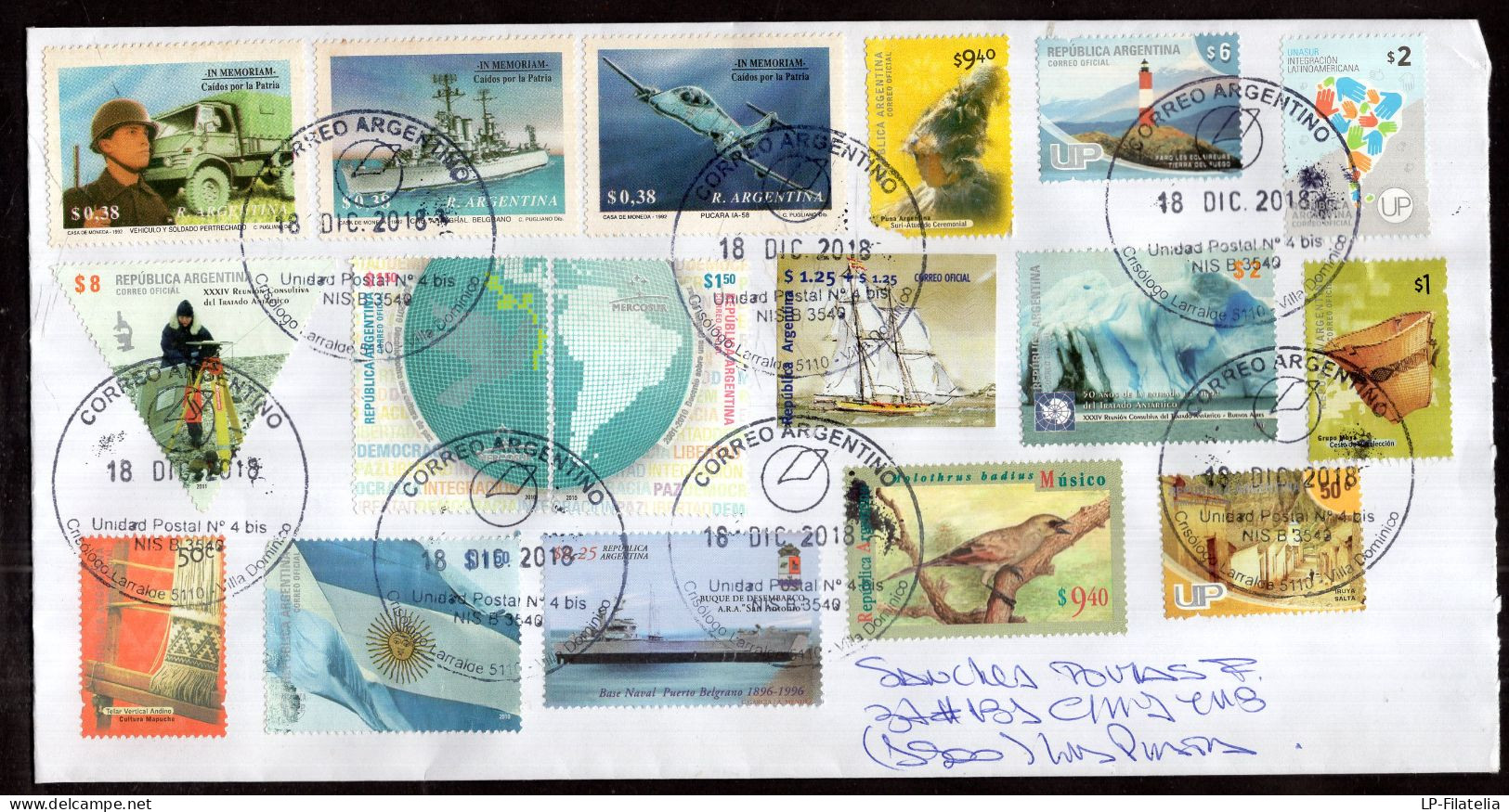 Argentina - 2018 - Modern Stamps - Diverse Stamps - Cartas & Documentos