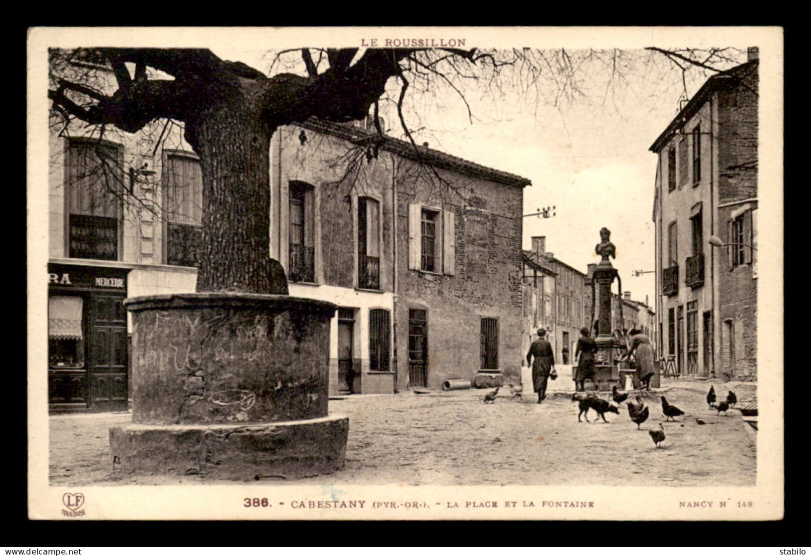 66 - CABESTANY - LA PLACE ET LA FONTAINE - Cabestany