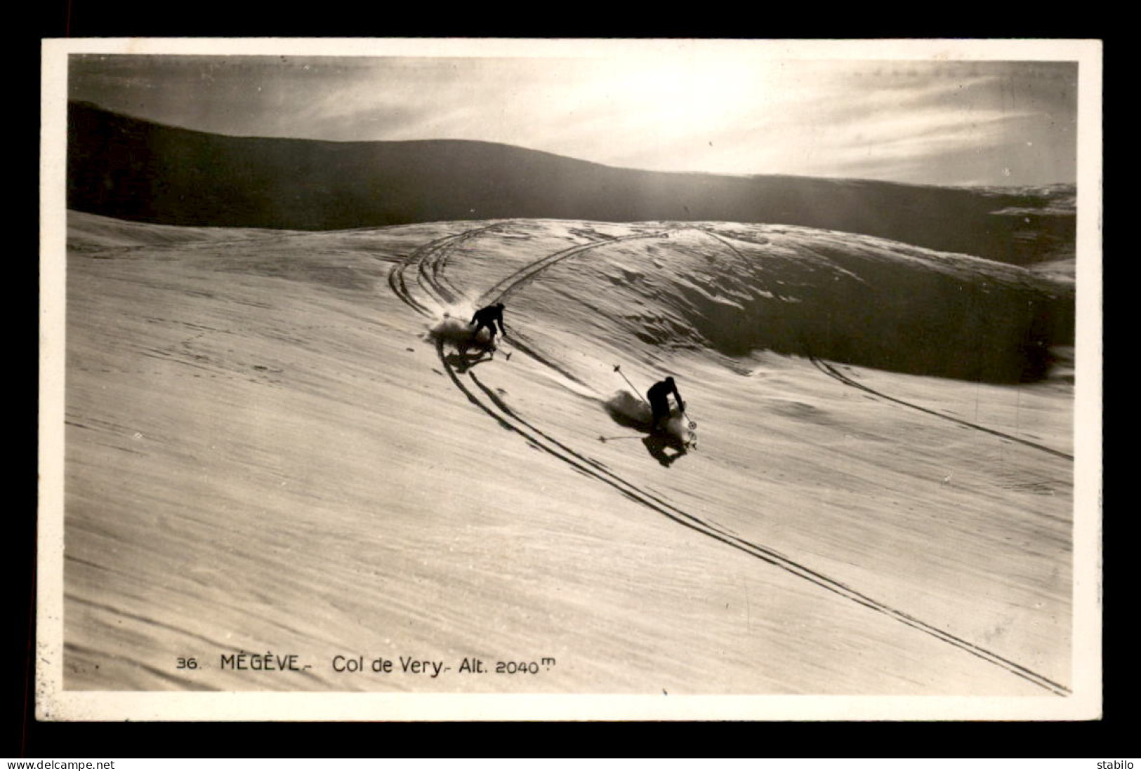 74 - MEGEVE - SKIEURS AU COL DE VERY - SKI - MONTAGNE - Megève