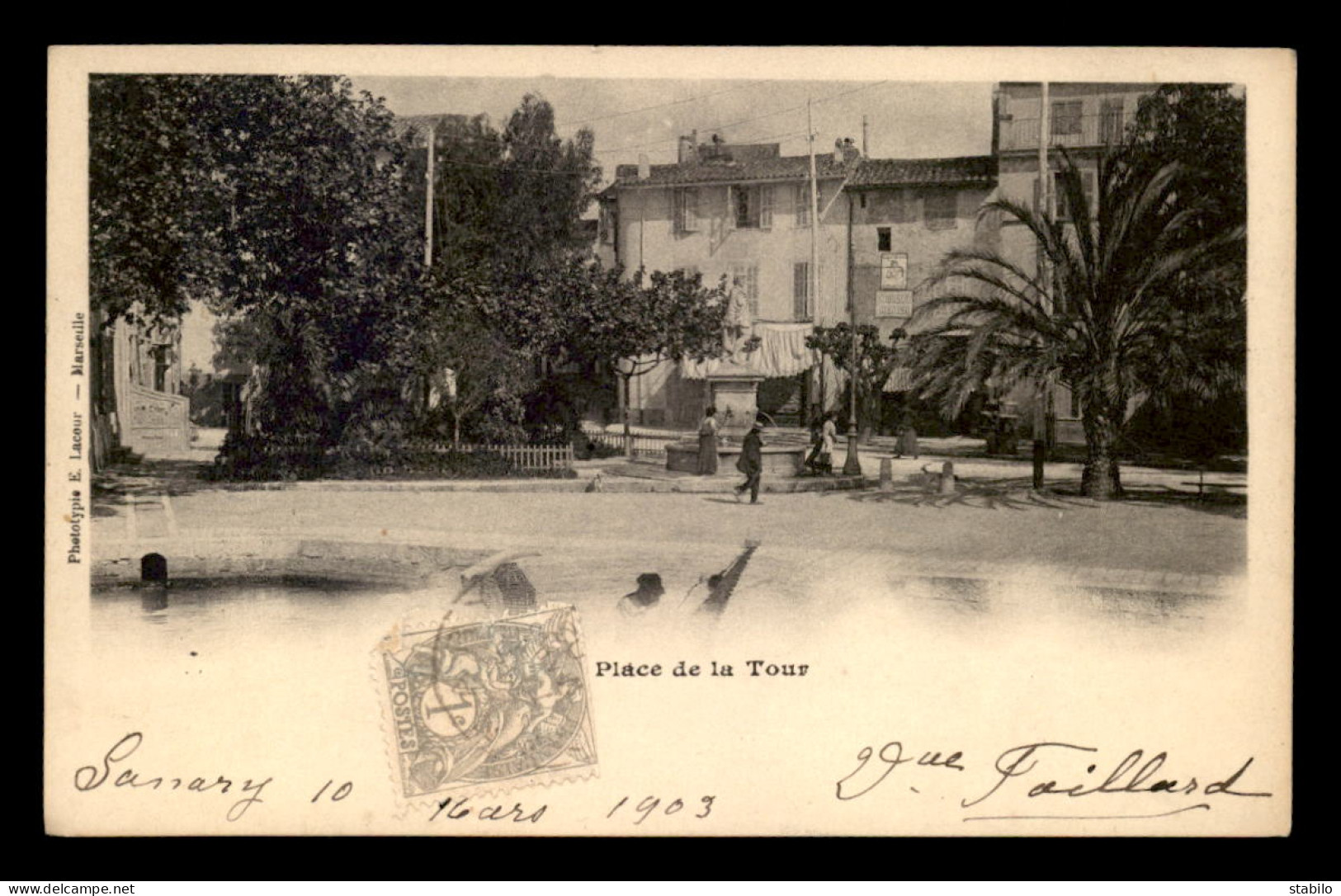 83 - SANARY-SUR-MER - PLACE DE LA TOUR - Sanary-sur-Mer