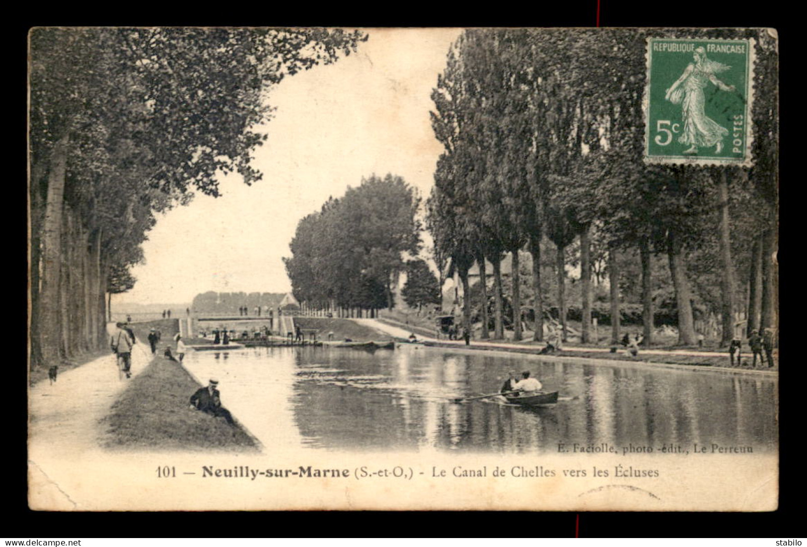 93 - NEUILLY-SUR-MARNE - LE CANAL DE CHELLES VERS LES ECLUSES - VOIR ETAT - Neuilly Sur Marne