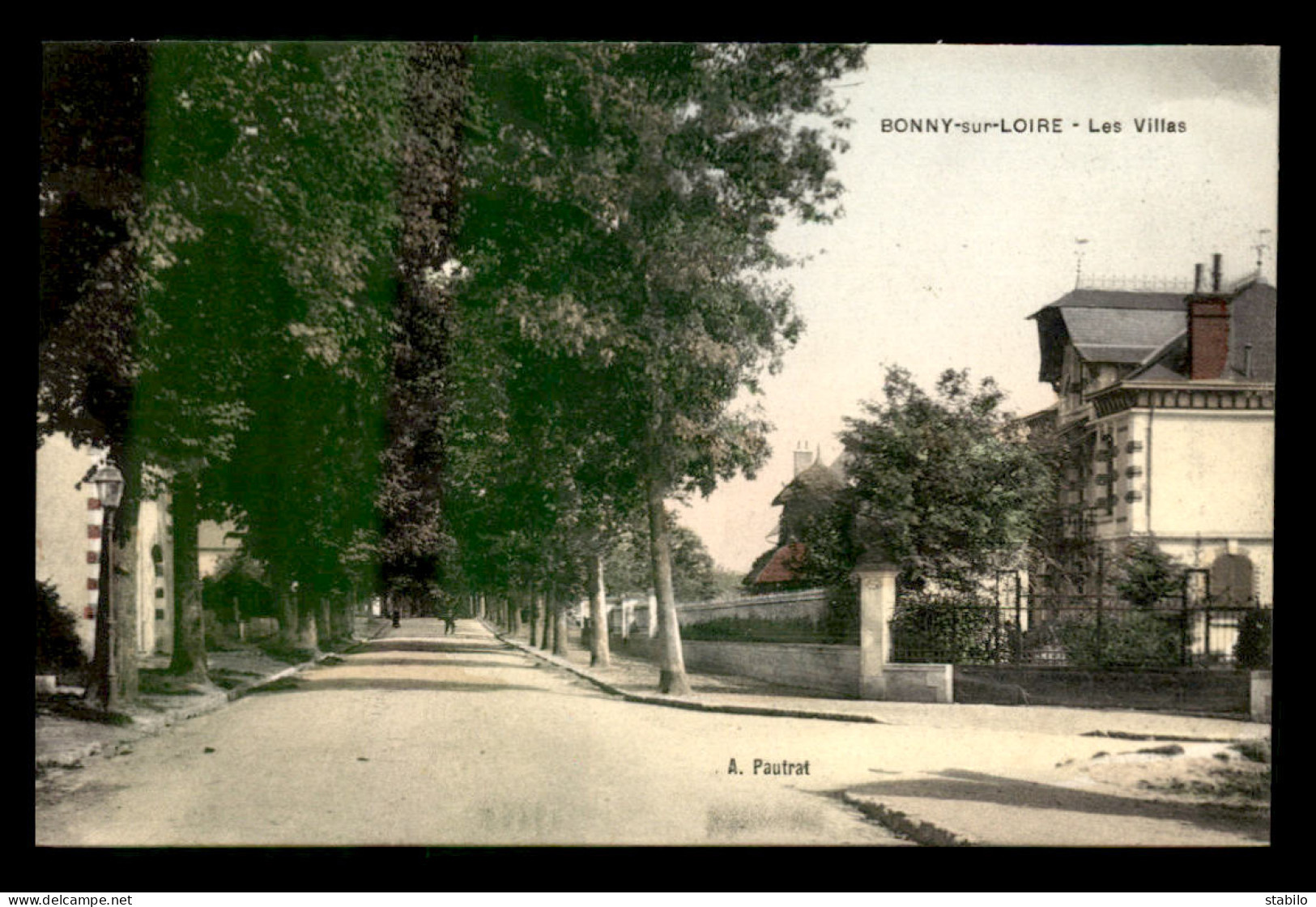 45 - BONNY-SUR-LOIRE - LES VILLAS - CARTE ANCIENNE COLORISEE - Other & Unclassified