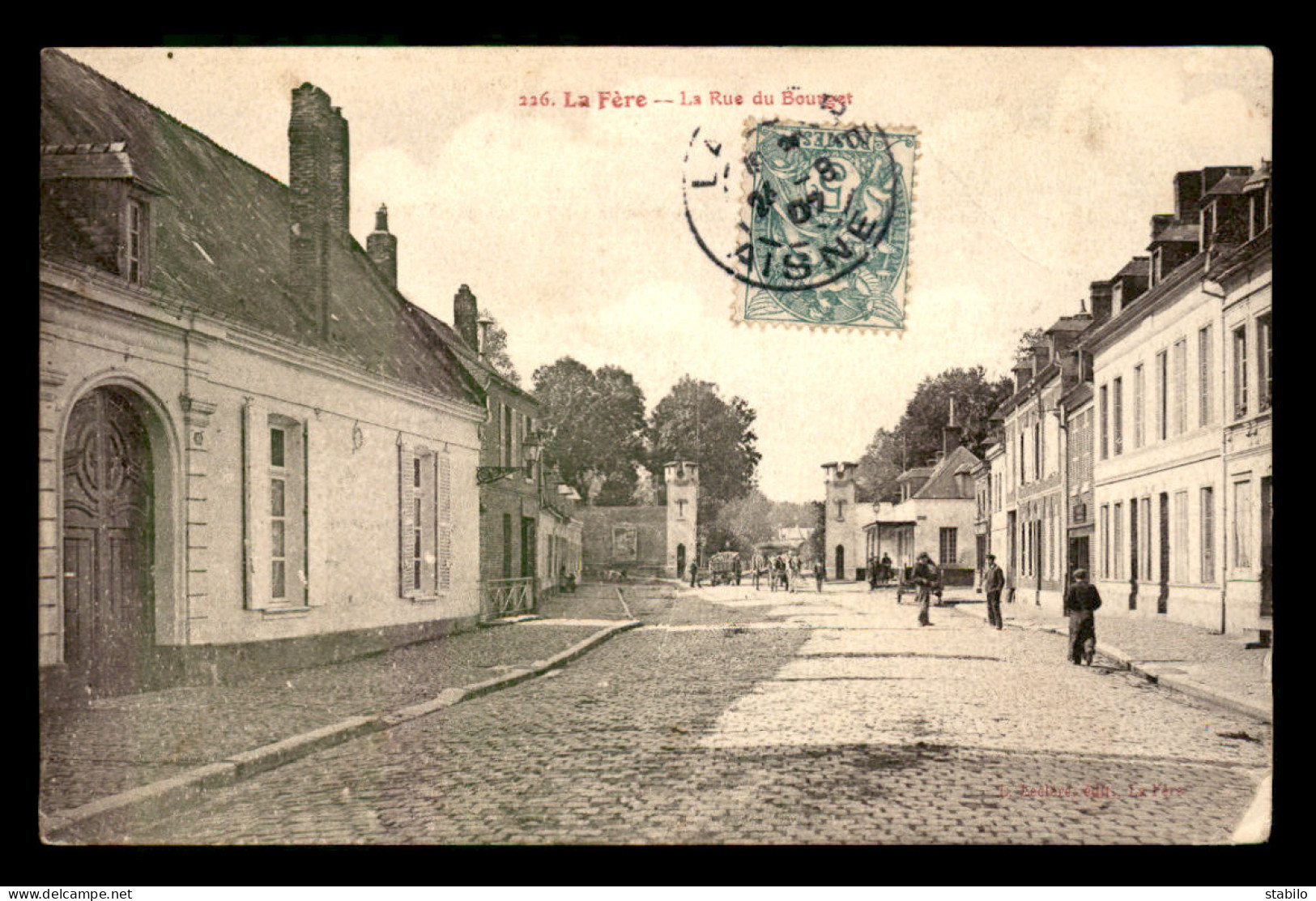 02 - LA FERE - RUE DU BOURGET - Autres & Non Classés