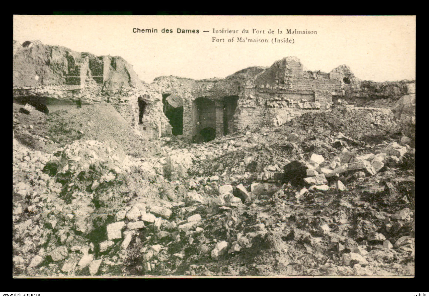 02 - CHEMIN DES DAMES - GUERRE 14/18 - INTERIEUR DU FORT DE LA MALMAISON - Andere & Zonder Classificatie