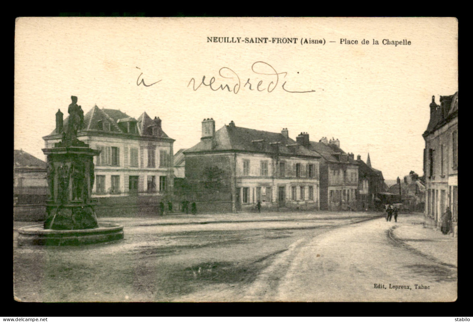 02 - NEUILLY-SAINT-FRONT - PLACE DE LA CHAPELLE - Autres & Non Classés