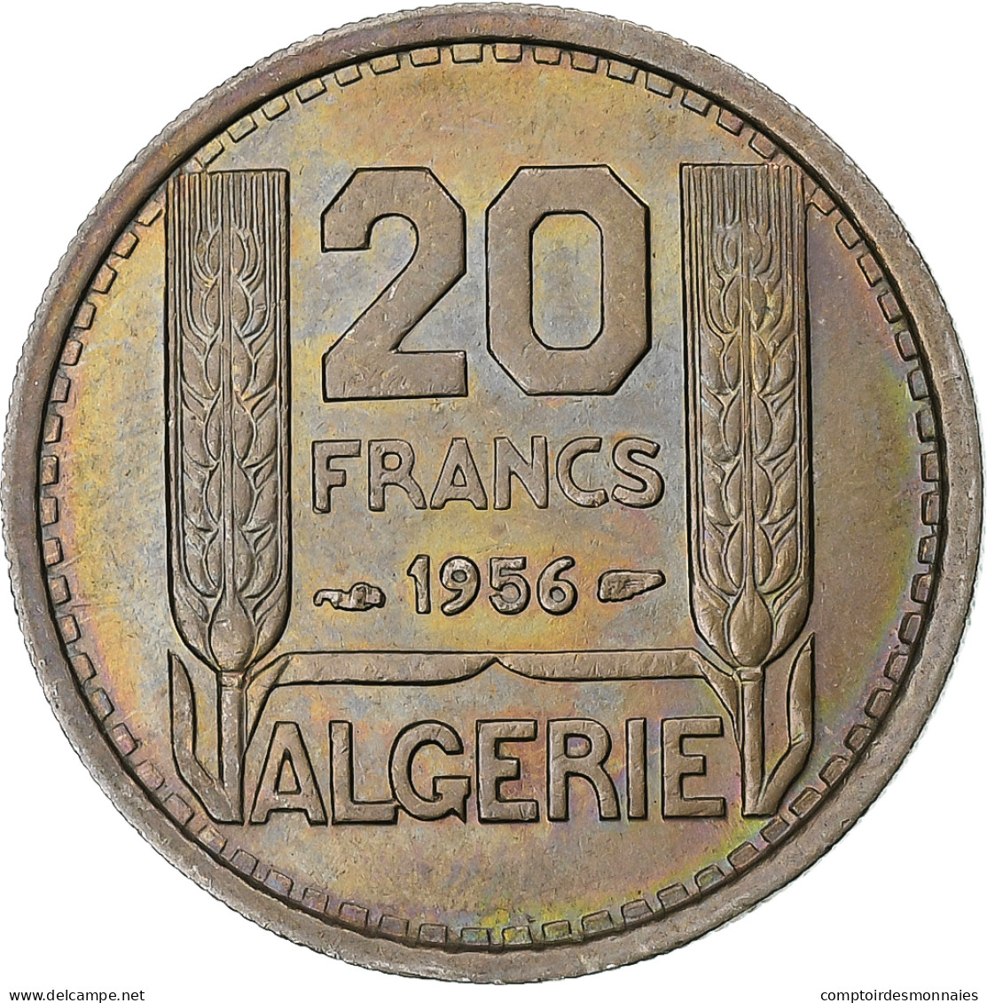 France, Algérie, 20 Francs, 1956, Paris, Cupro-nickel, SUP+, KM:91 - Other & Unclassified