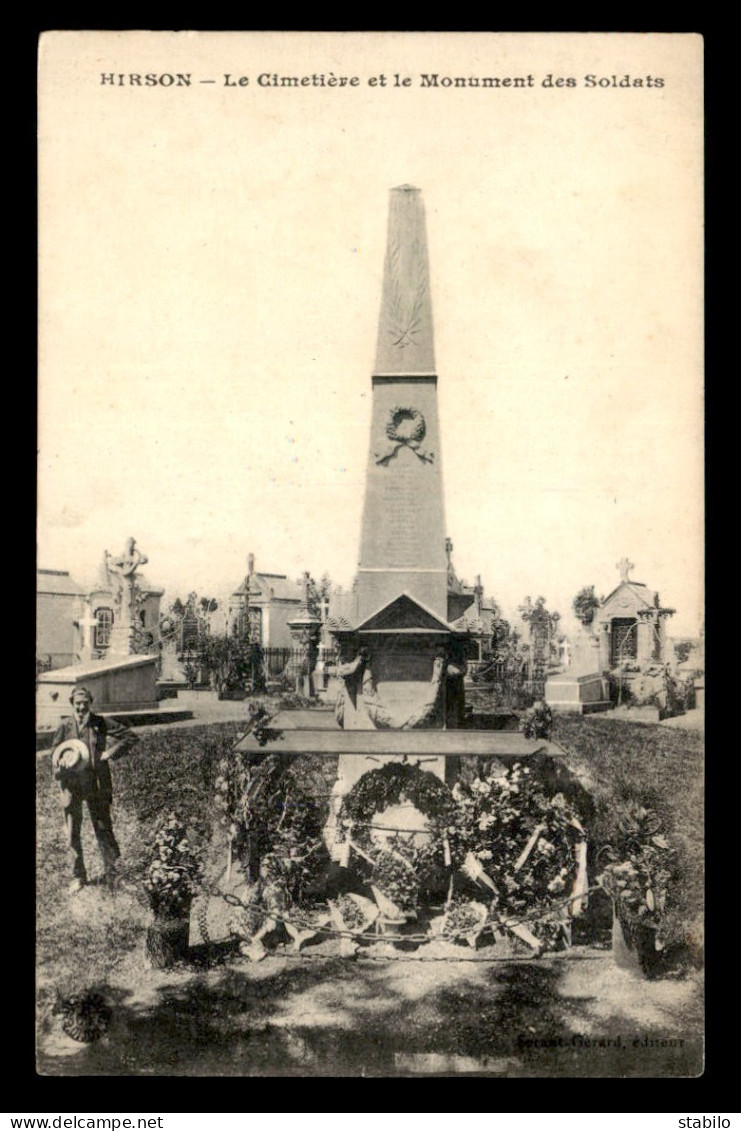 02 - HIRSON - LE CIMETIERE ET LE MONUMENT DES SOLDATS - GUERRE DE 1870 - Hirson