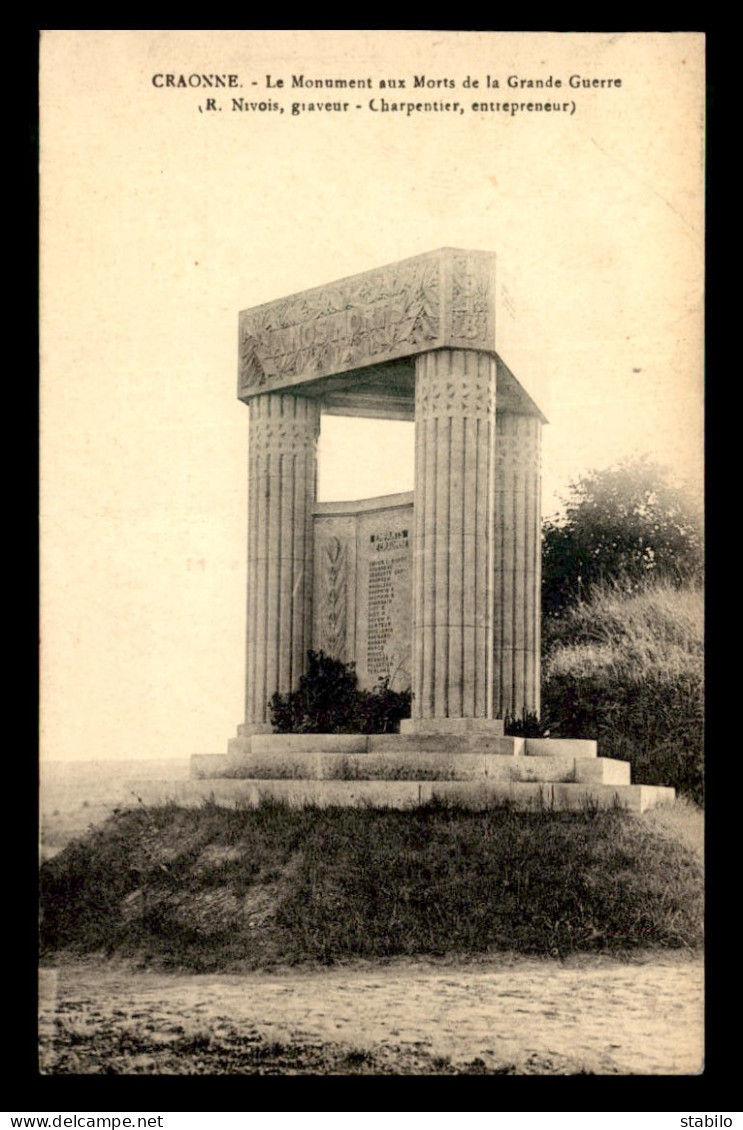 02 - CRAONNE - MONUMENT AUX MORTS - Craonne